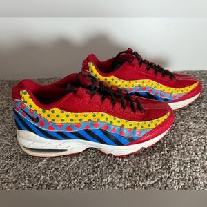 Nike Air Max 95 “Baltimore Home” Red Sneakers Kid’s Shoe Size 7Y NWOT